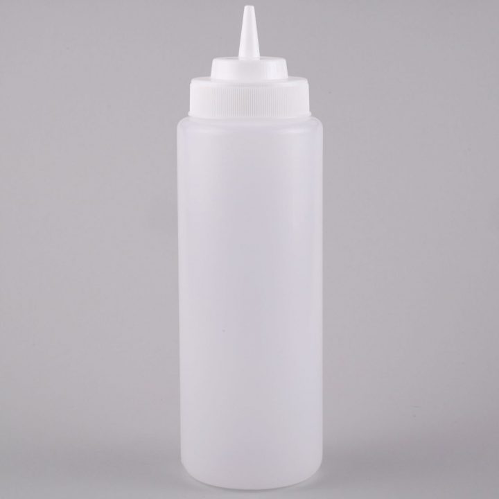 KH Plastic Squeeze Bottle Clear Transparent White