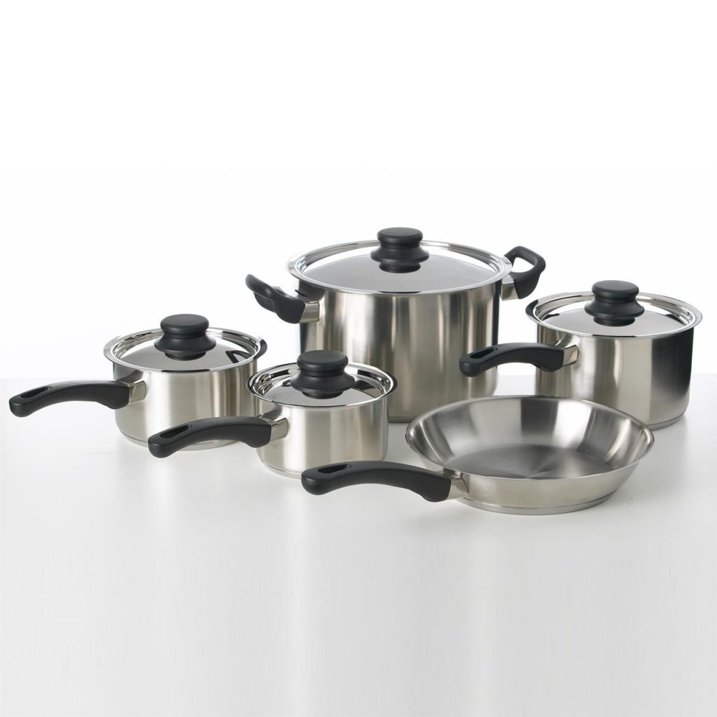 KH 5 Piece Stainless Steel Saucepan Set KHA Hospitality Importers KH 5 Piece Stainless Steel Saucepan Set KHA Hospitality Importers
