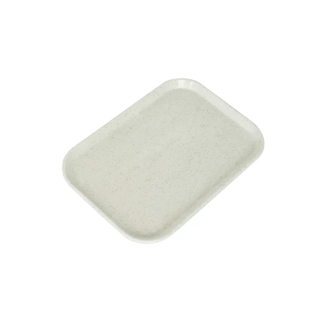 89110 KH Heathcare Fibreglass Tray 405 x 280mm White Speckled