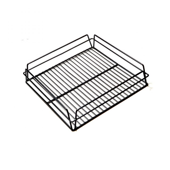 Glass Baskets Rack Black