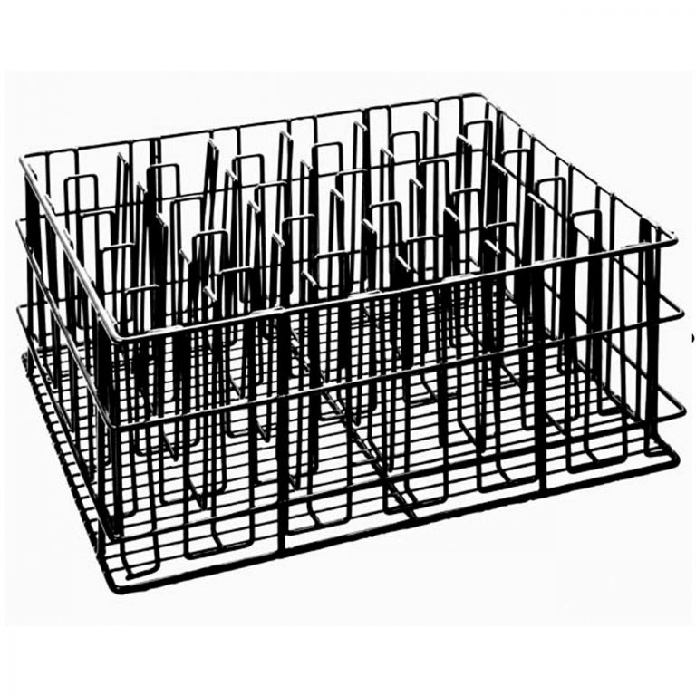 KH Stem Glass Rack Black PVC Compartment 30
