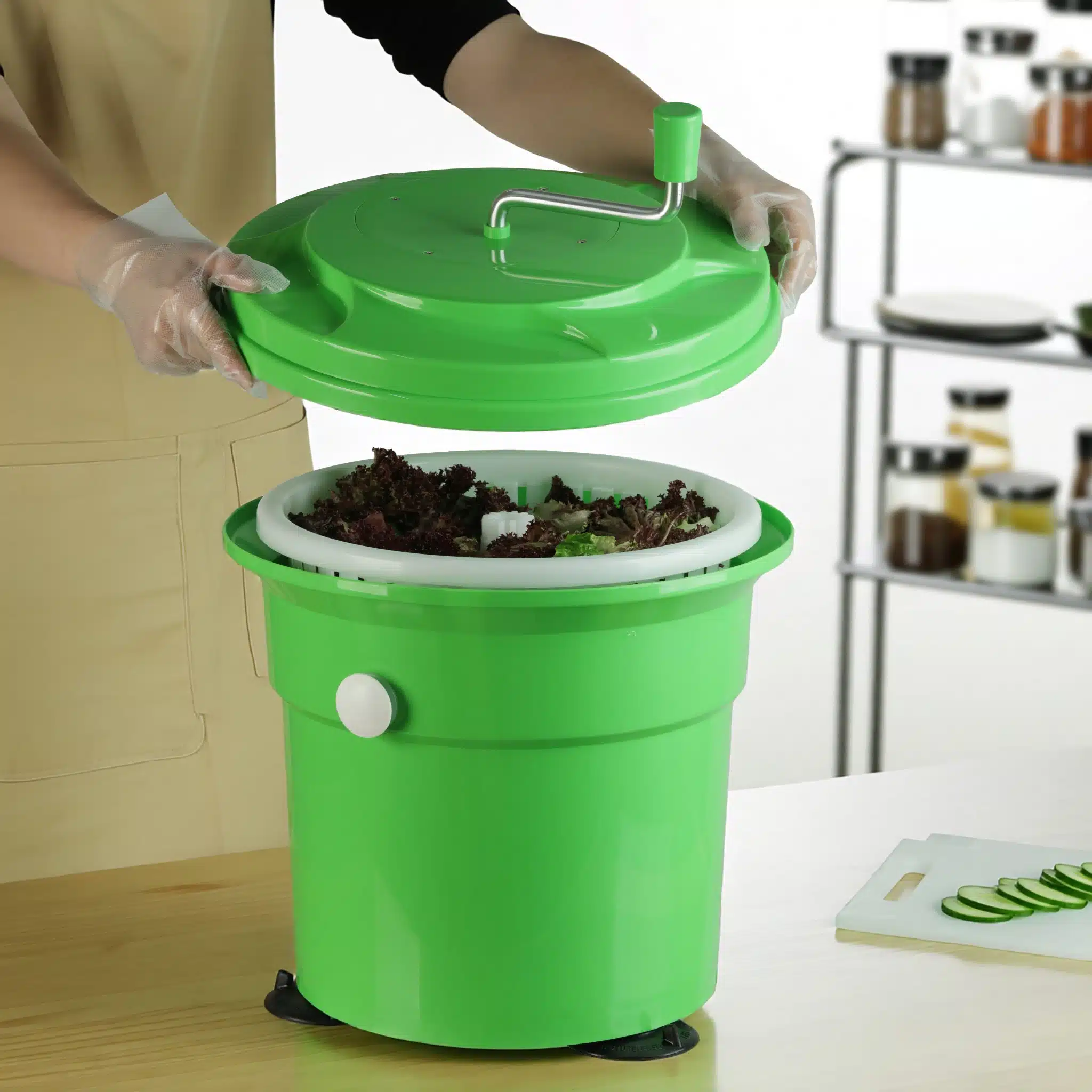 KH Hands On® Green Salad Spinner 25Lt - Image 3