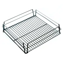 17162 Glass Baskets Rack White 350 x 350 x 75mm