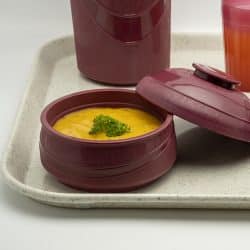 98072 - Moderne Insulated Soup Bowl Burgundy Lifestyle