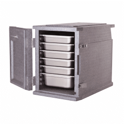 16272 3 KH EPP Insulated Pan Carrier Front Load Grey