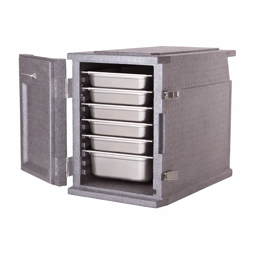 16272 3 KH EPP Insulated Pan Carrier Front Load Grey