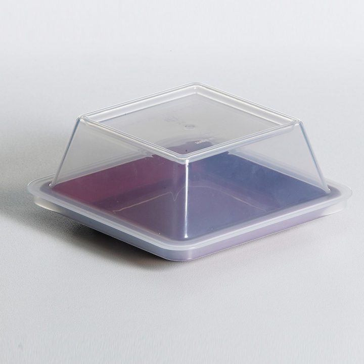 KH Plate Bread And Butter Burgundy With Lid