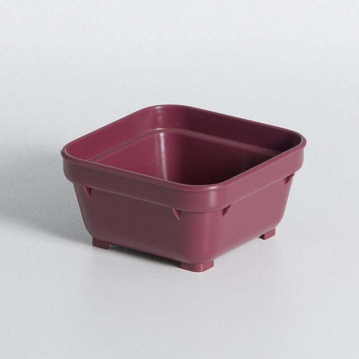 KH Square Bowl Burgundy