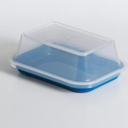 KH Tray Rectangular Blue With Lid To Suit