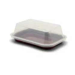 KH Rectangular Tray Burgundy With Lid