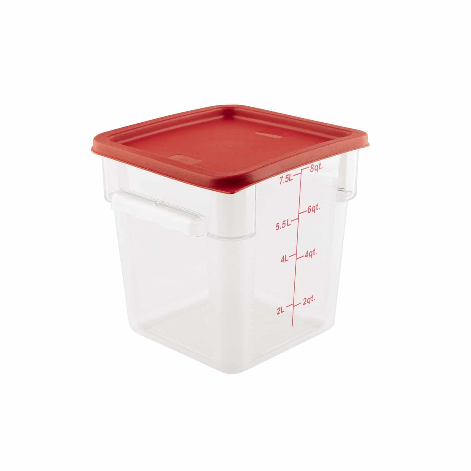 KH Square Storage Food Containers 7.6lt PC - KH Hospitality Importers