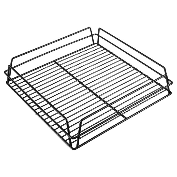 17164 KH Glass Basket Rack Black 350 x 350 x 75mm