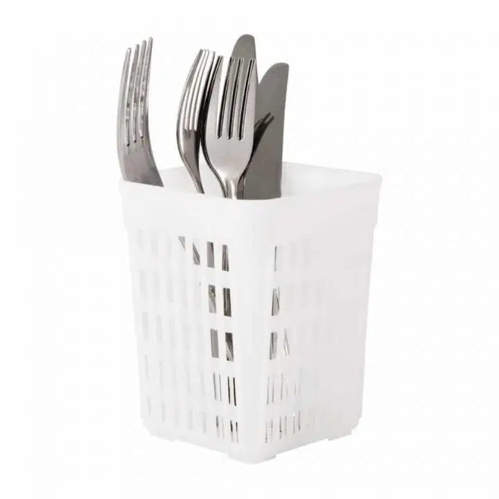 Cutlery Basket Square White