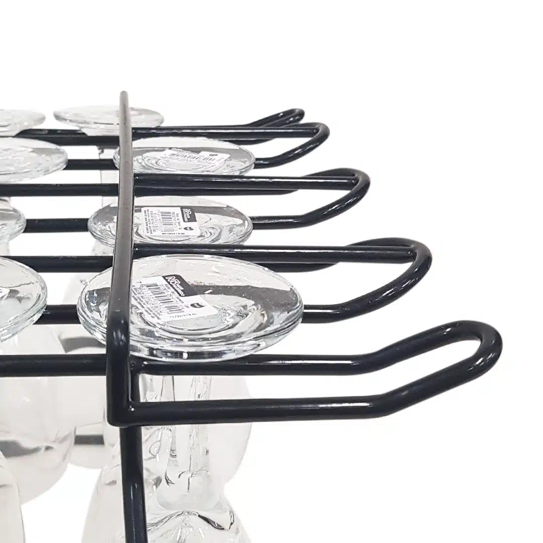 KH Upside Down Glass Rack Black - Image 7