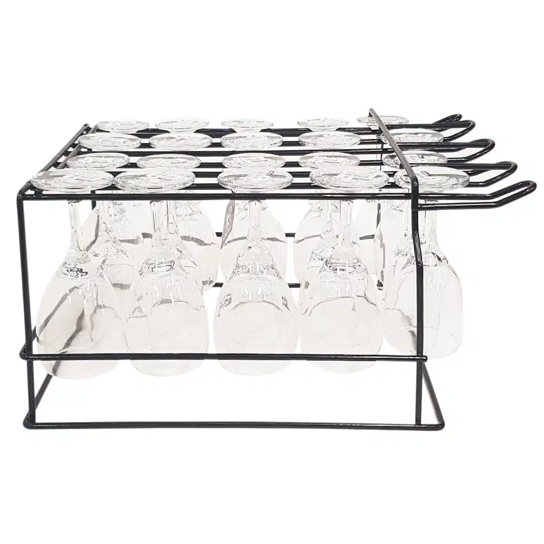 KH Upside Down Glass Rack Black - Image 4