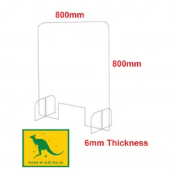 Sneeze Guard Acrylic 800mm x 800mm W