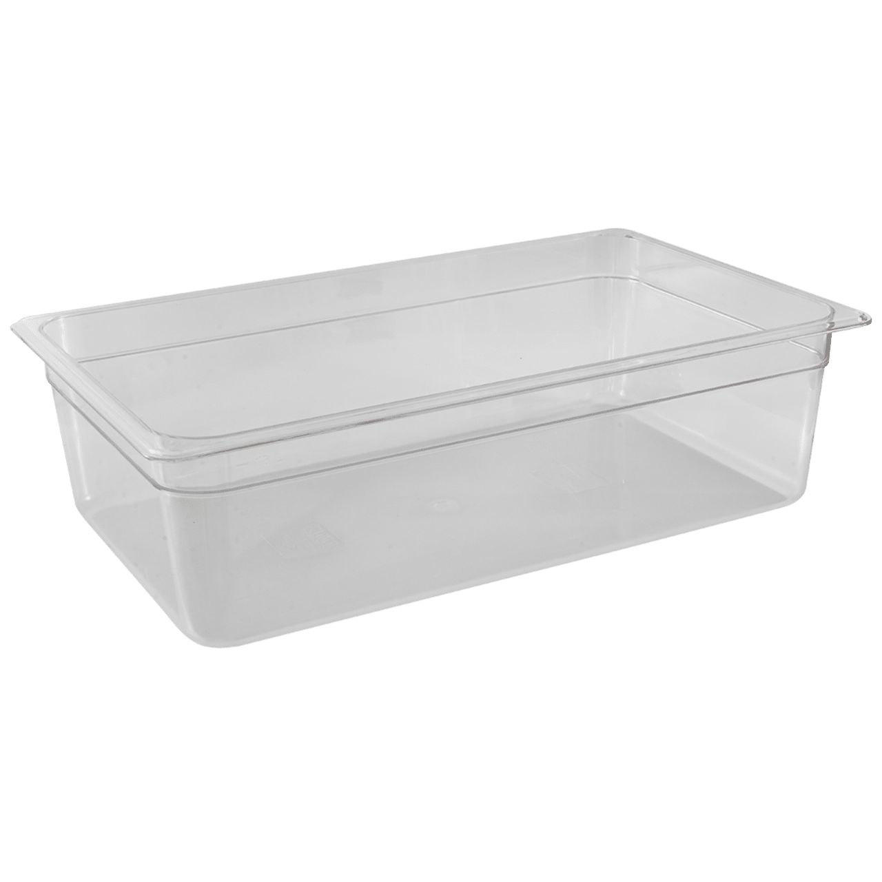 GN Clear Food Pan PC - 1/1 Full Size Clear Food Pan PC