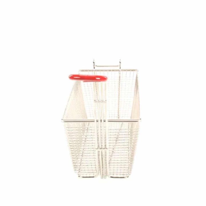 15010 Rectangular Fryer Basket Red Handle