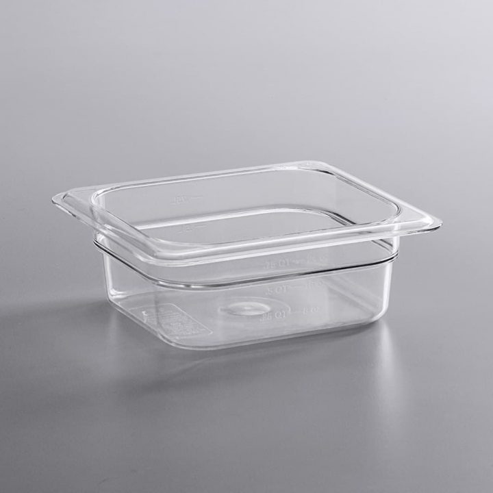 KH Polycarbonate Food Pans Clear 1-6 Size 65mm