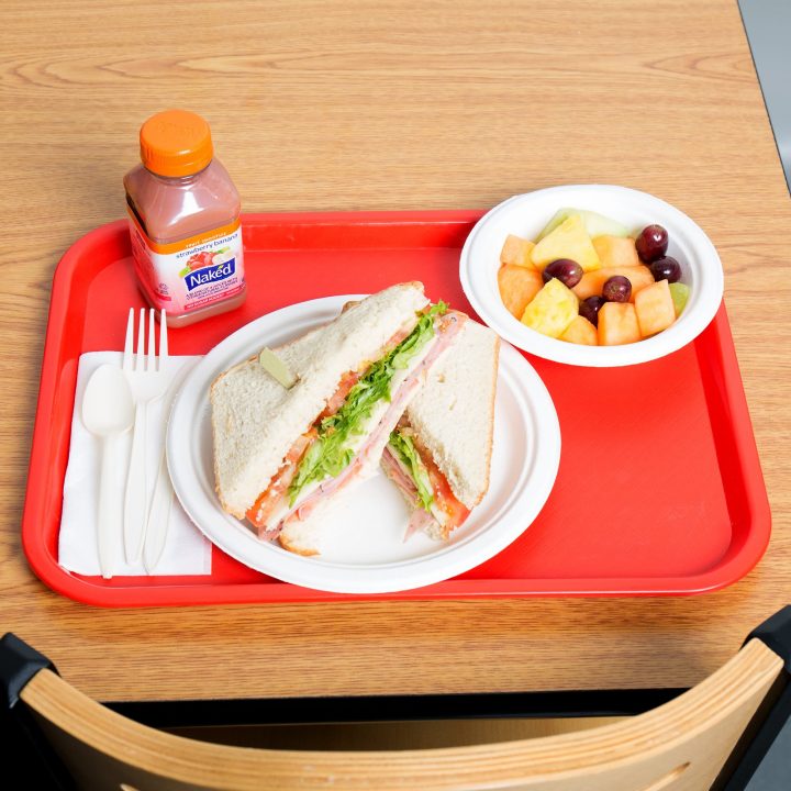 89052 Red Fast Food Tray Lifestyle