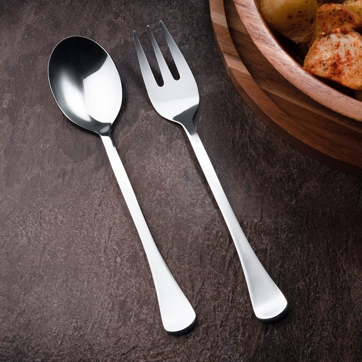 Cobra Stainless Steel Cutlery Serving Spoon And Serving Fork