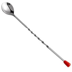 KH Bar Spoon With Red Knob Stainless Steel