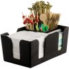 KH Classik Chef Bar Caddy Napkin Straw Holder 240 x 150 x 105mm Black