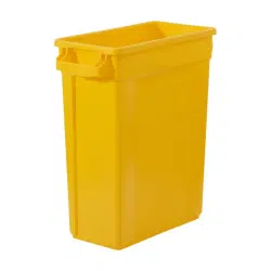 TRUST® Commercial Slim Bin Yellow