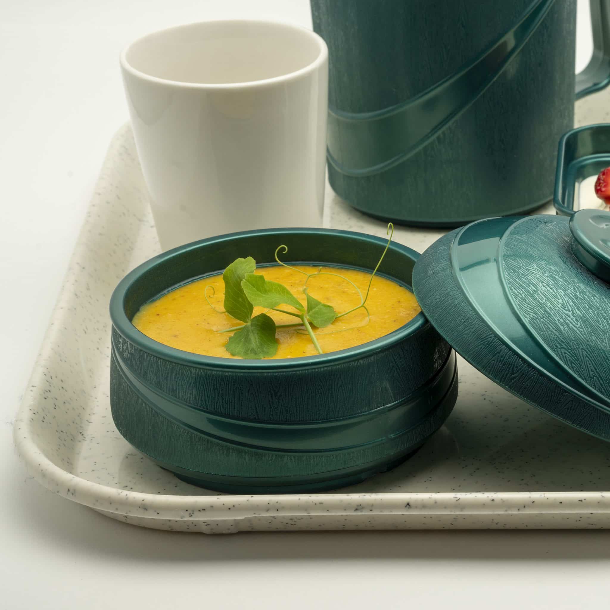 KH Moderne Insulated Soup Bowl Green Lid (#37) - KHA Supplies
