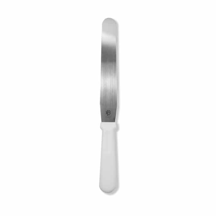 12832_KH Straight Spatula White Stainless Steel