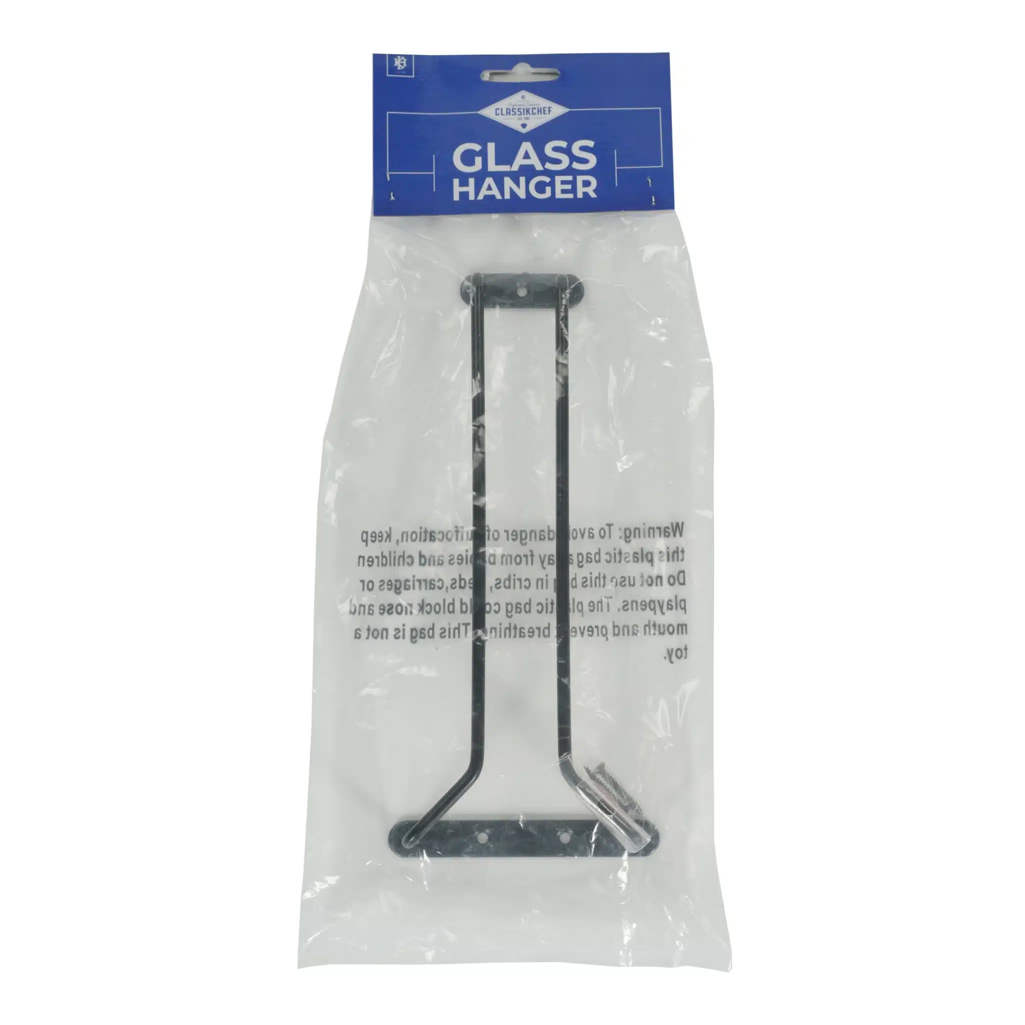 KH Glass Hanger Black 250mm