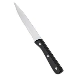 KH Bakelite Black Handle Steak Knife Stainless Steel