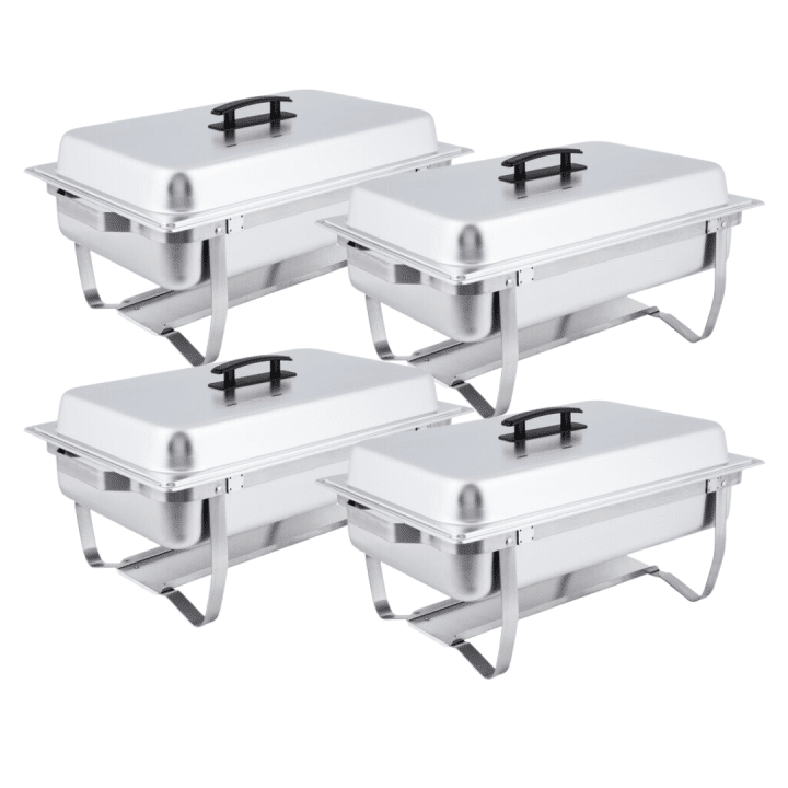 4 Pack Chafer Stainless Steel