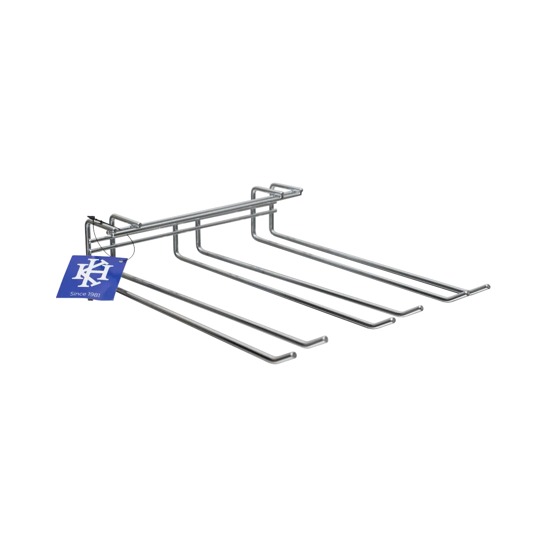 KH Glass Hanger Triple Chrome