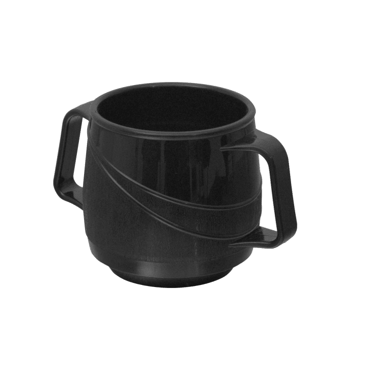 98278 Moderne Insulated Double Handle Mug Black 250mL