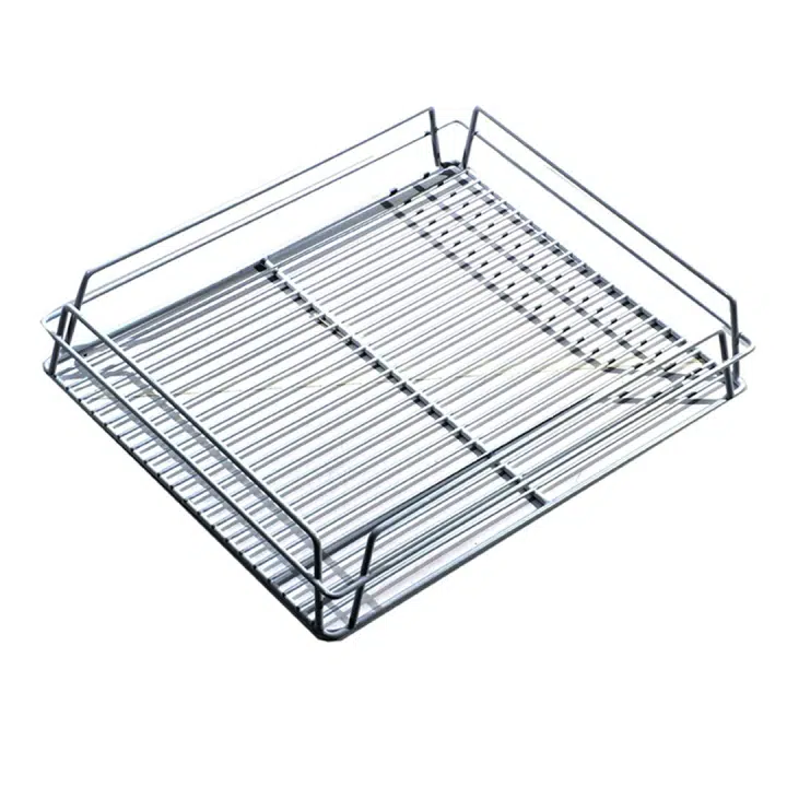 Glass Baskets Rack 17168 425 X 350 X 75 White (17 X 14)