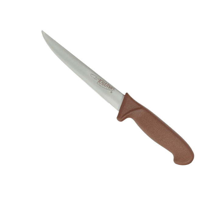 48226 KH Kharve Boning Knife Straight And Wide Blade 15cm Brown