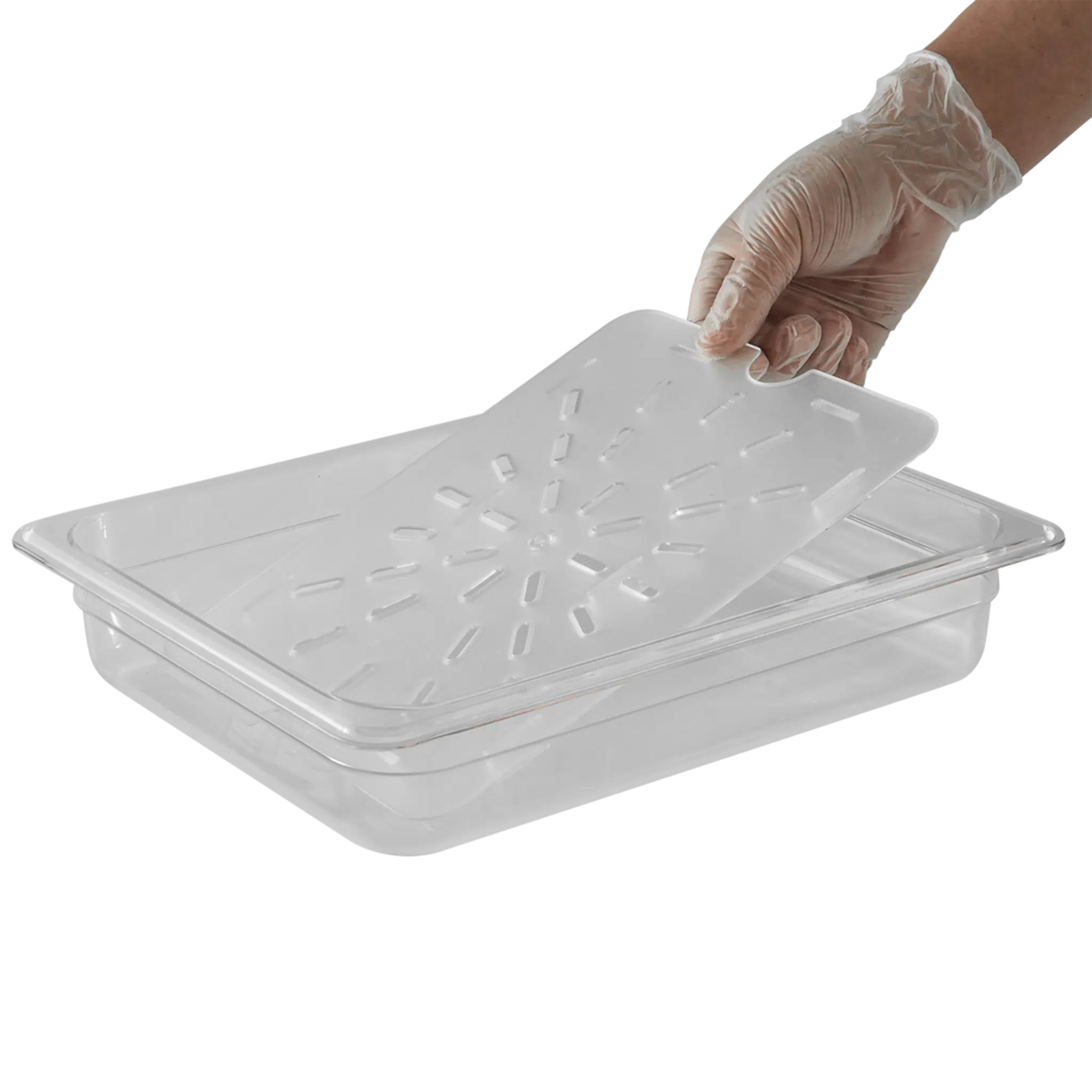 08882 Drain Plate Clear 1/2