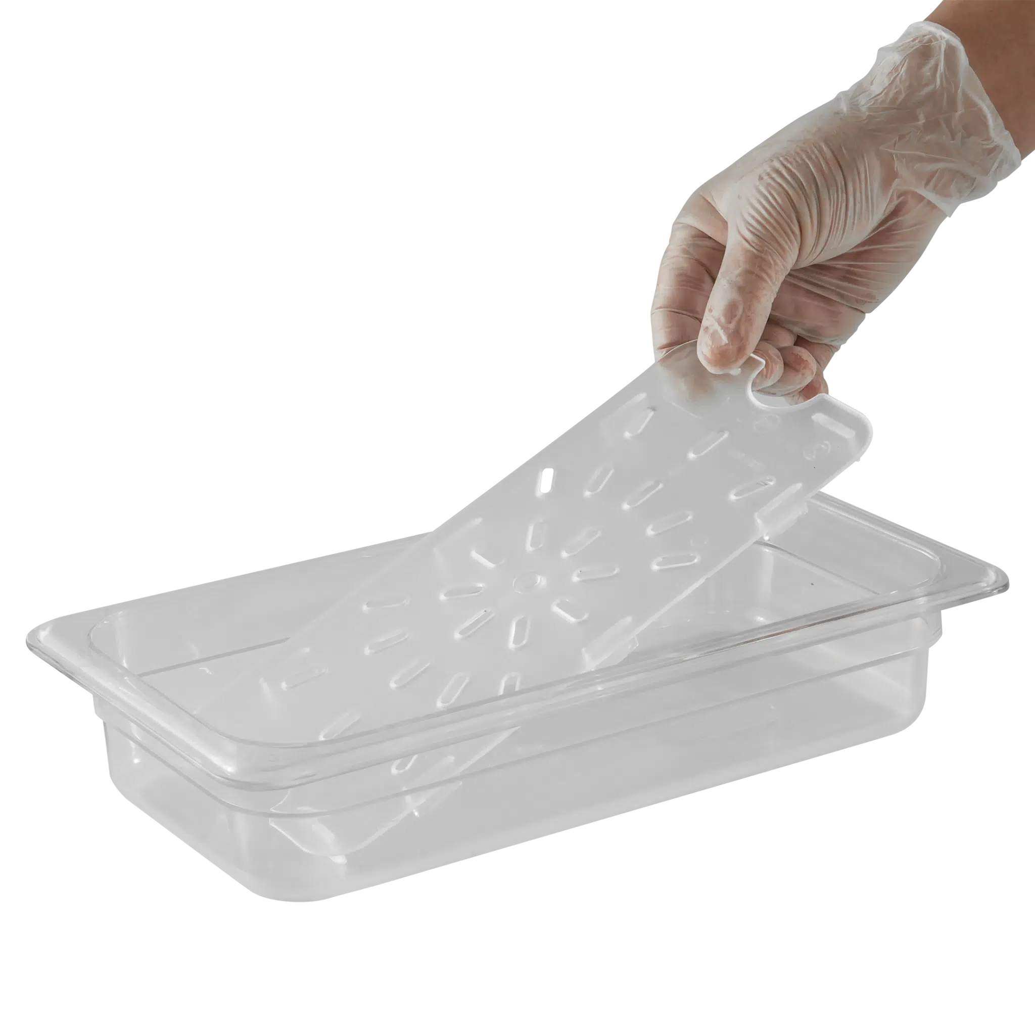 08883 Drain Plate Clear 1/3
