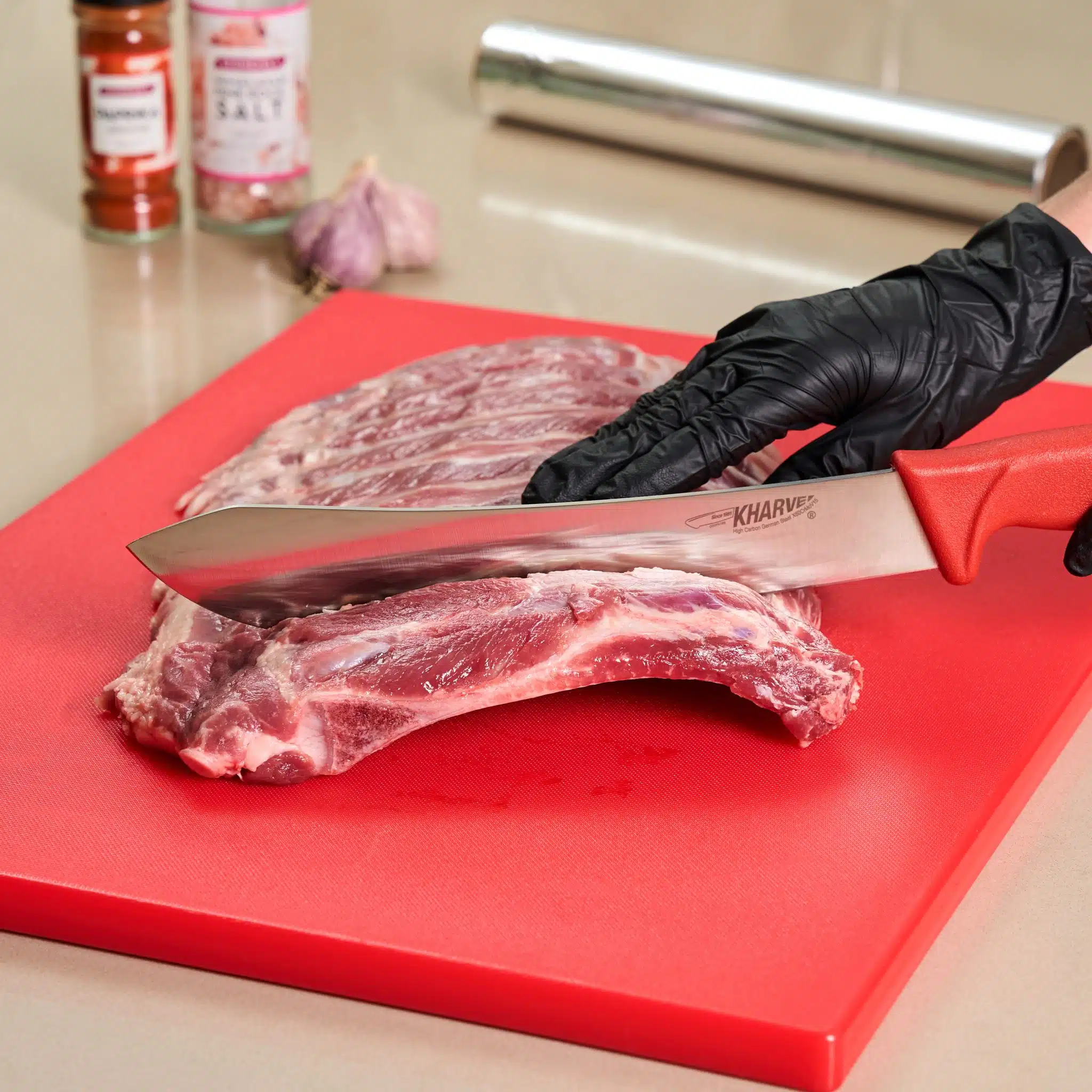 KH Kharve® Straight Butcher Knife European 25cm - Image 2