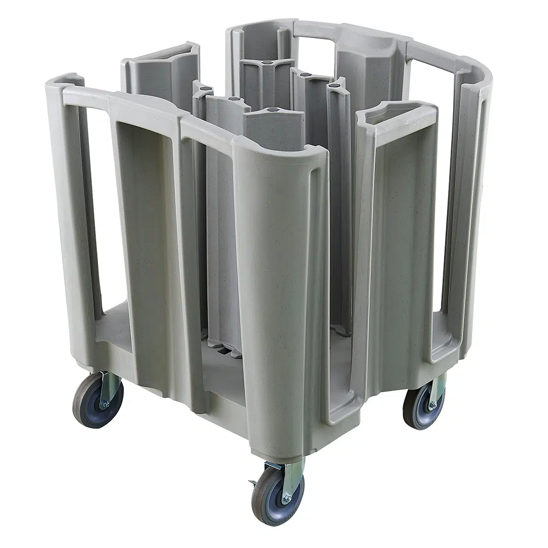 Trust Commercial Dish / Plate Cart Adjustable Grey