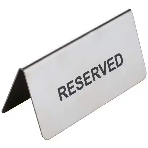 KH Classik Chef Reserve Sign Printed S/Steel
