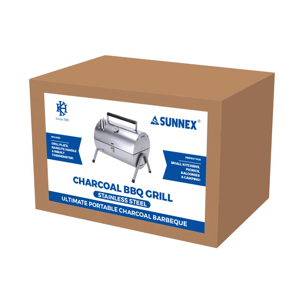 Sunnex Charcoal BBQ Stainless Steel - Image 2