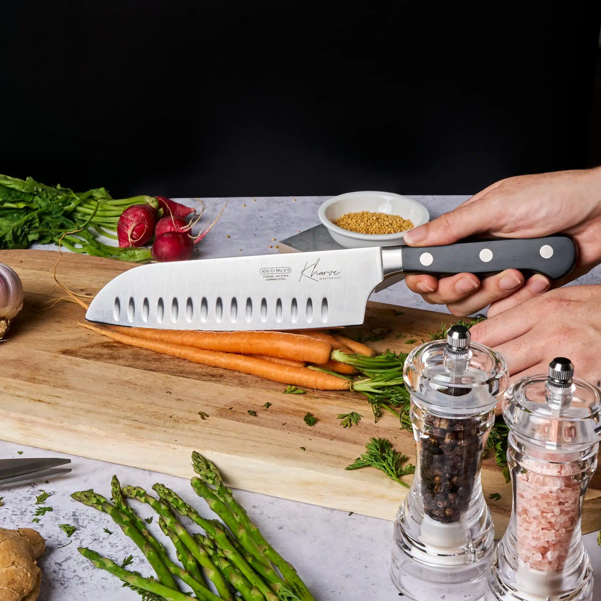 KH Kharve® Master-Cut 18cm Santoku Knife - Image 2