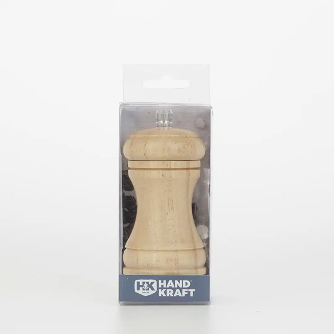 KH HandKraft® Wood Pepper Grinder Light Brown - Image 3