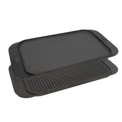 KHAST® RECTANGLE GRIDDLE REVERSIBLE 48 X 26CM