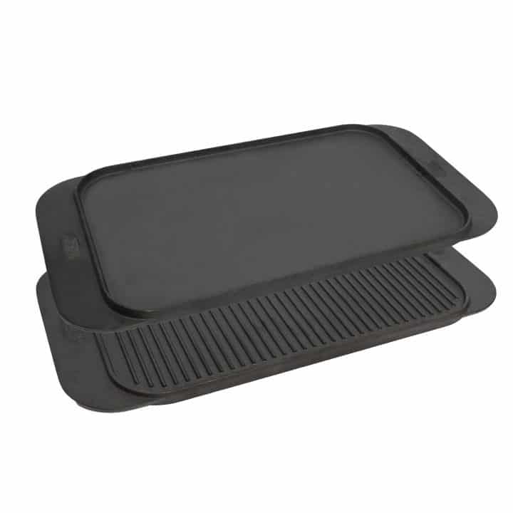 KHAST® RECTANGLE GRIDDLE REVERSIBLE 48 X 26CM