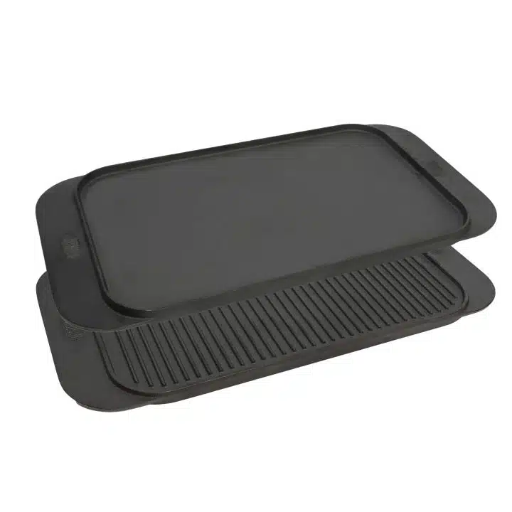 KHAST® RECTANGLE GRIDDLE REVERSIBLE 48 X 26CM