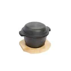 KH Khast® Garlic Pot With Wood Tray