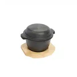 KH Khast® Garlic Pot With Wood Tray